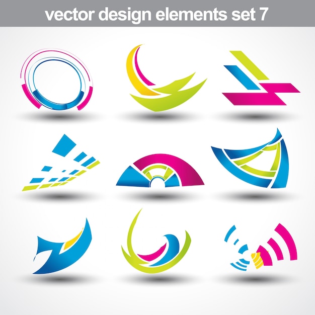 Free Vector | Abstract shapes set 7