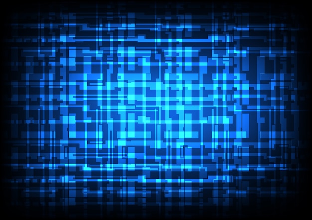 Premium Vector Abstract Shiny Technology Lines And Light Dark Blue Color Background