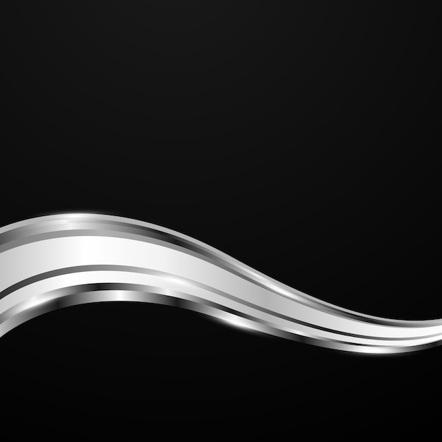 Premium Vector | Abstract Silver Wave Background