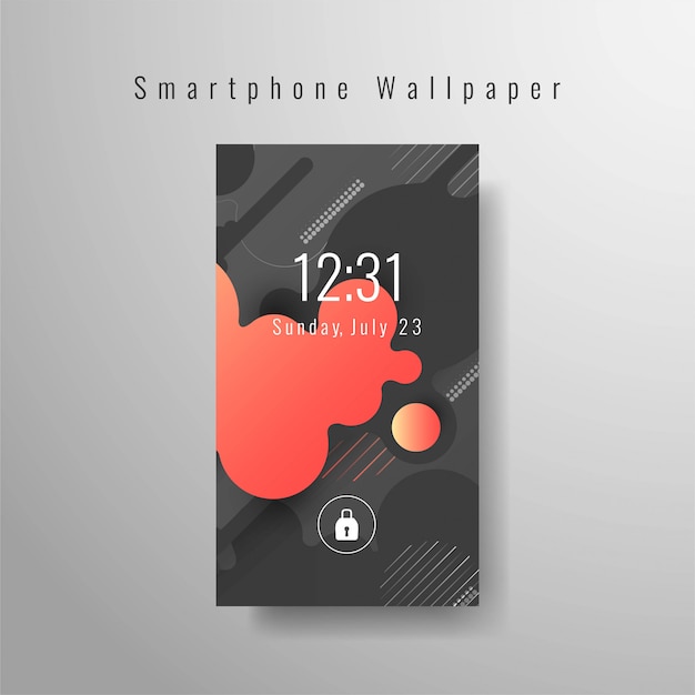 Free Vector | Abstract smartphone wallpaper futuristic design
