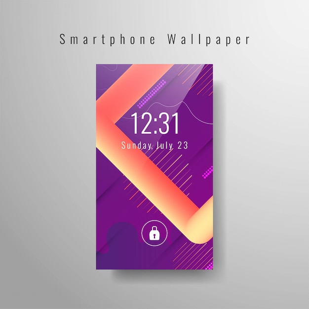 Free Vector | Abstract smartphone wallpaper trendy