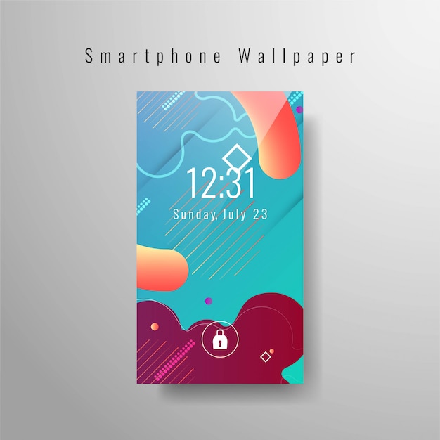Free Vector | Abstract smartphone wallpaper