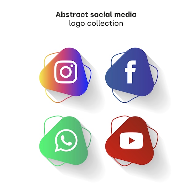 Download Free Abstract Social Media Logo Collection Free Vector Use our free logo maker to create a logo and build your brand. Put your logo on business cards, promotional products, or your website for brand visibility.