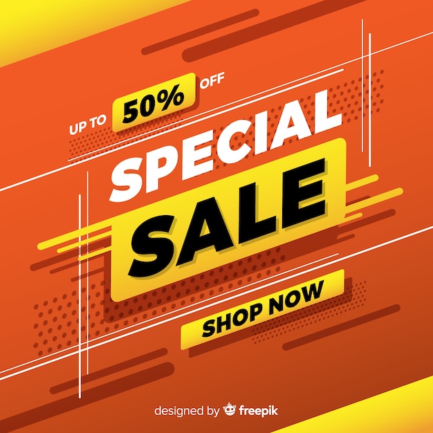 Free Vector | Abstract special sale promotion banner