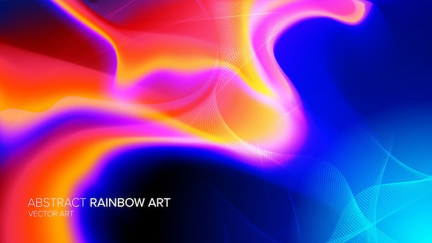 Premium Vector | Abstract spectrum art