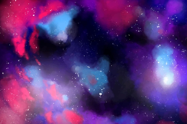 Abstract splashed watercolor textured background Free Vector