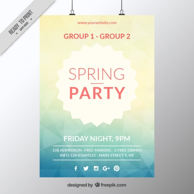 Poster Template Free Download from image.freepik.com