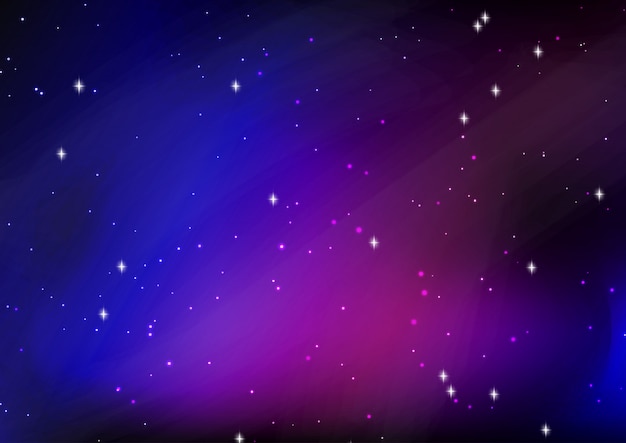 Free Vector Abstract Starry Night Sky Background