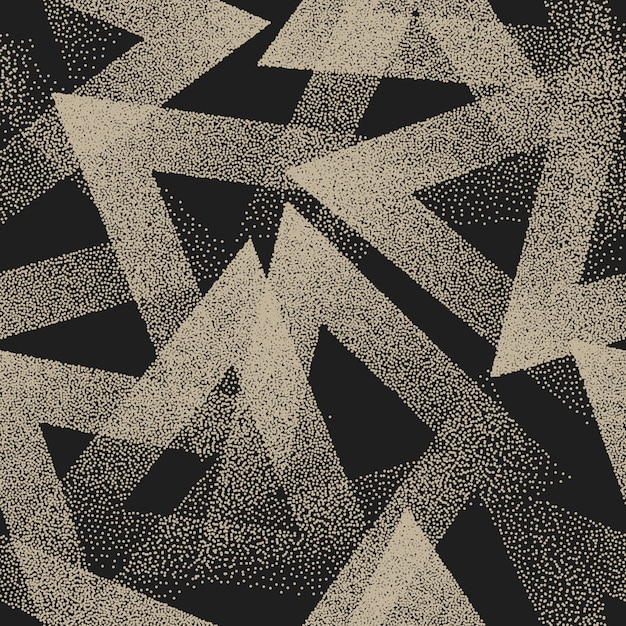 Abstract stippled weird seamless pattern Vector Premium Download