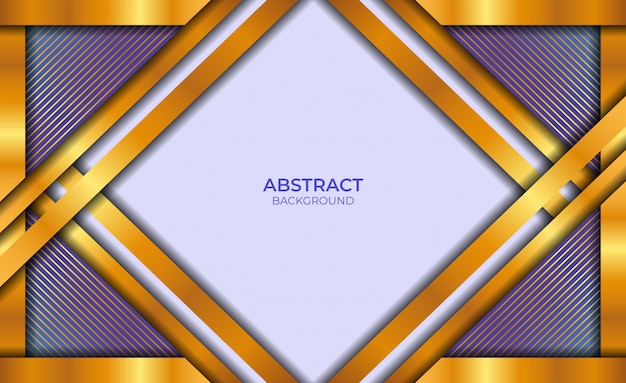 Premium Vector | Abstract style blue and gold background