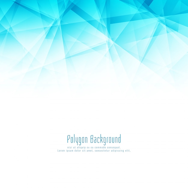 Premium Vector | Abstract stylish blue polygon design background