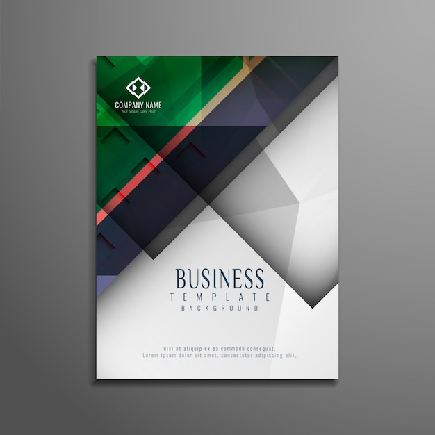 Abstract stylish colorful business brochure design Vector | Free Download