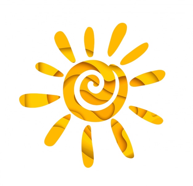Download Premium Vector | Abstract summer sun. logo design.