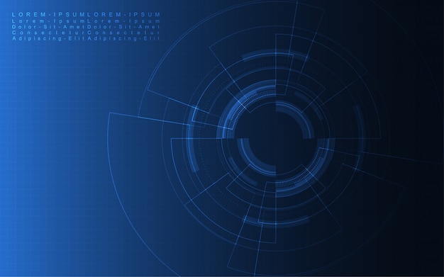 Abstract technology background hi-tech communication concept innovation Premium Vector