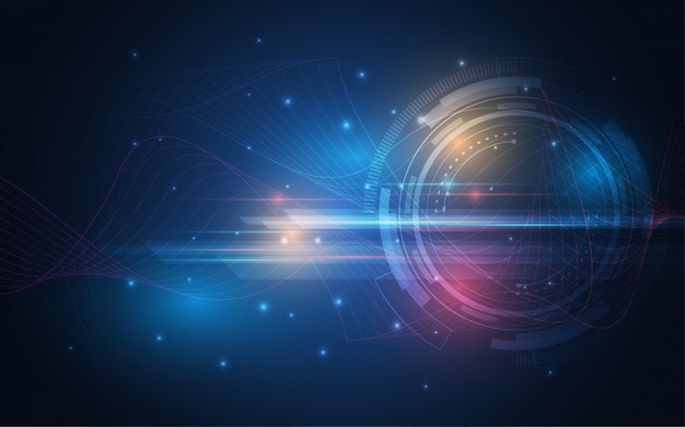 Abstract technology background hi-tech communication concept innovation Premium Vector