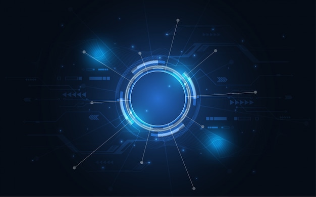 Abstract technology background hi-tech communication concept innovation Premium Vector