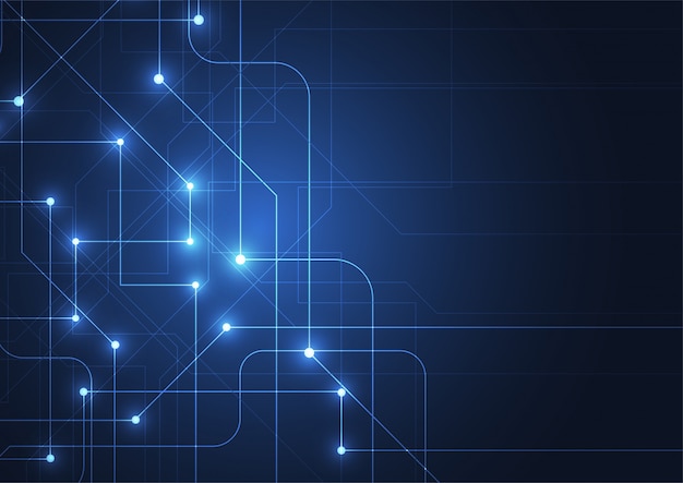 Abstract technology background with big data Premium Vector