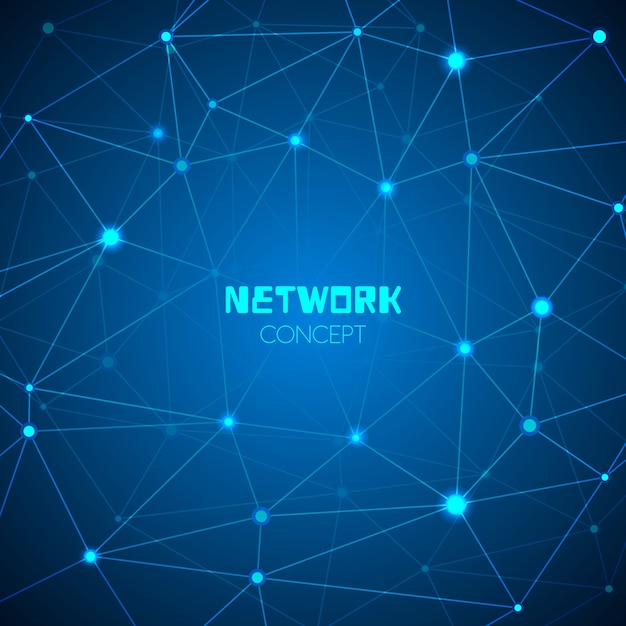 Abstract technology network concept Free Vector Abstract technology network concept Free Vector