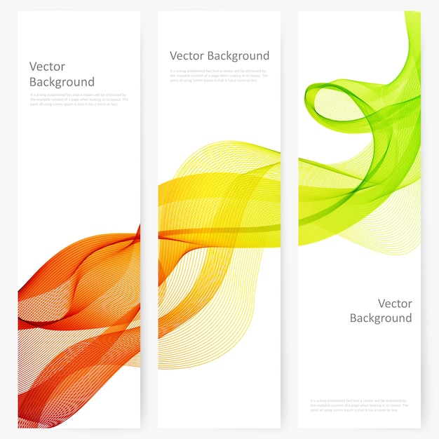 Abstract template vertical banner Vector | Free Download