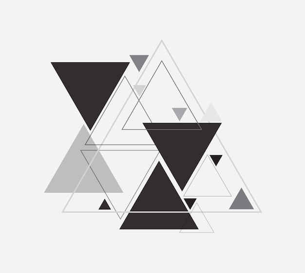 Abstract Triangle Shape Premium Vector