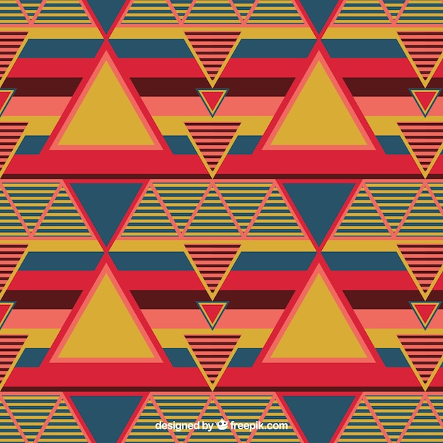 Abstract triangles pattern