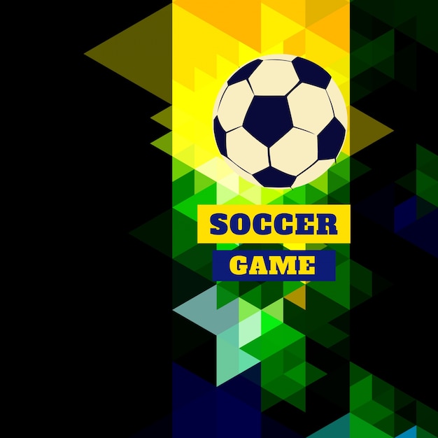 Abstract triangular soccer design