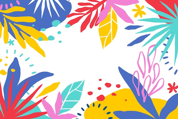 Free Vector | Abstract tropical background concept