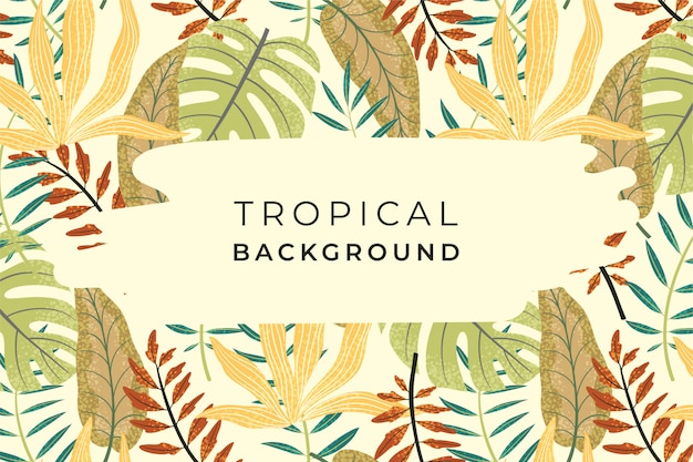 Premium Vector | Abstract tropical background