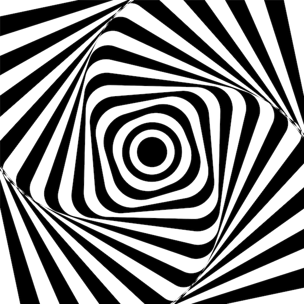 Abstract twisted black and white background | Premium Vector