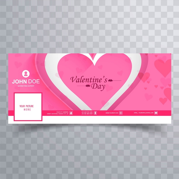 pink hearts facebook covers