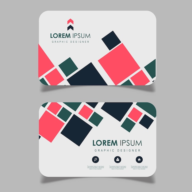 Free Vector | Abstract vector visiting cards