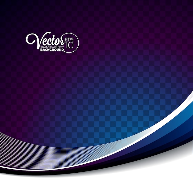 Abstract vector wave design on transparent background. | Premium Vector