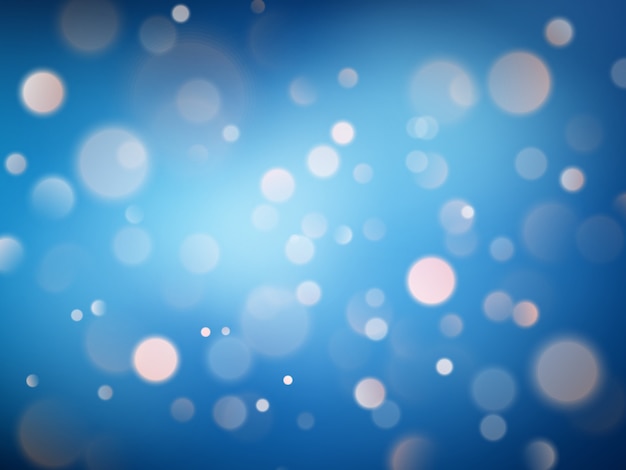 Premium Vector | Abstract warm bokeh effect on blue background. gold ...