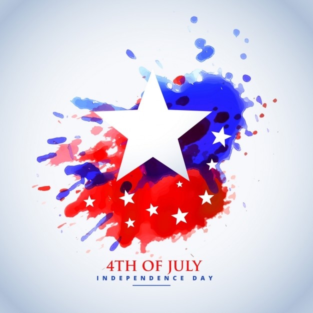 Abstract watercolor american flag for 4th of july Vector | Free Download