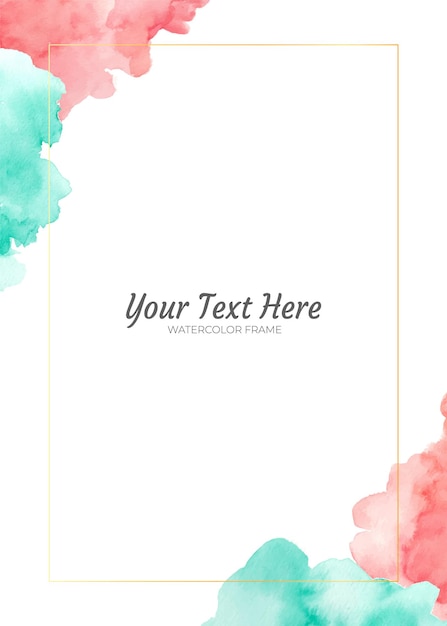 Premium Vector | Abstract watercolor as background frame