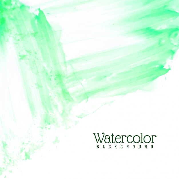 Abstract watercolor green background | Premium Vector