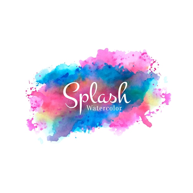 Download Free Vector | Abstract watercolor stylish colorful splash