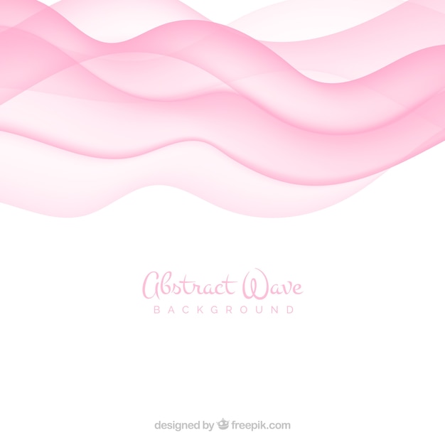 Abstract Wave Background In Pink Tones Vector Free Download