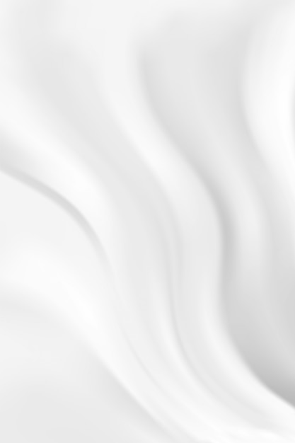 抽象的な波の白とグレーのトーンの背景 シルクミルクサテン プレミアムベクター