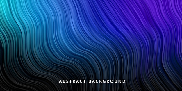 Premium Vector Abstract Waves Background Stripe Line Pattern Wallpaper In Black Blue Color
