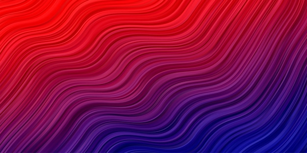 抽象的な波背景 赤青の色のストライプラインパターン壁紙 プレミアムベクター