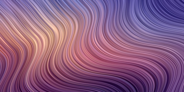 抽象的な波背景 柔らかなパステルカラーのストライプラインパターンの壁紙 プレミアムベクター