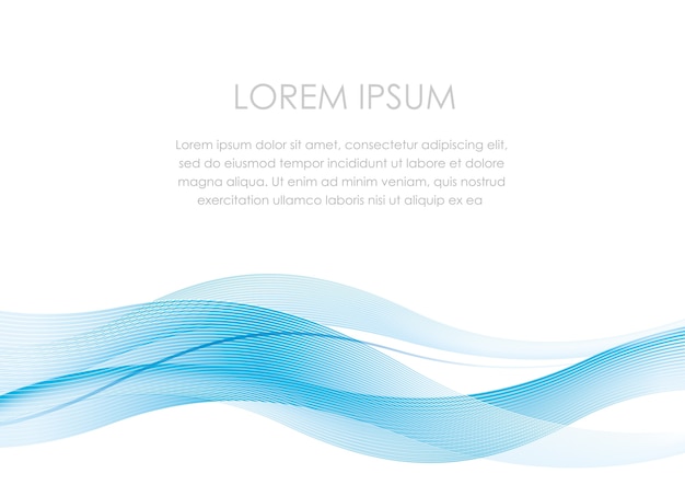 Premium Vector | Abstract wavy line background