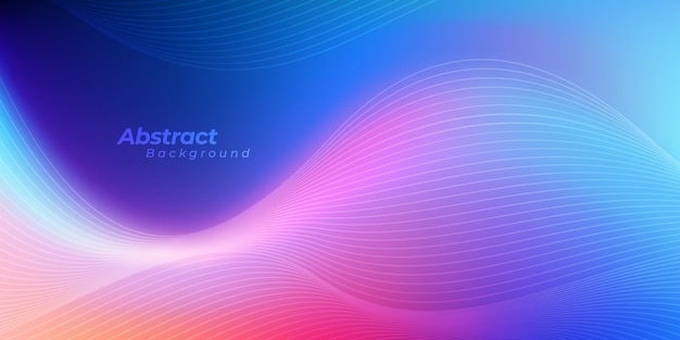 Abstract wavy lines background. | Premium Vector