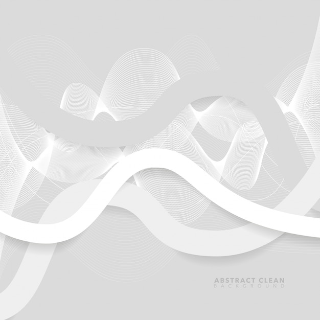 Abstract wavy lines background | Premium Vector