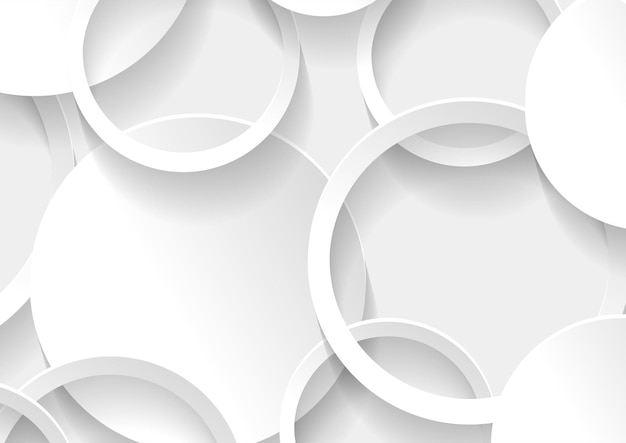 Premium Vector | Abstract white and grey circle background texture