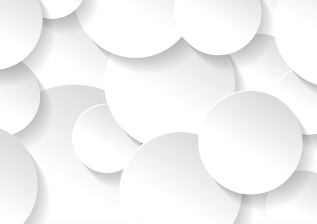 Premium Vector | Abstract white and grey circle background texture