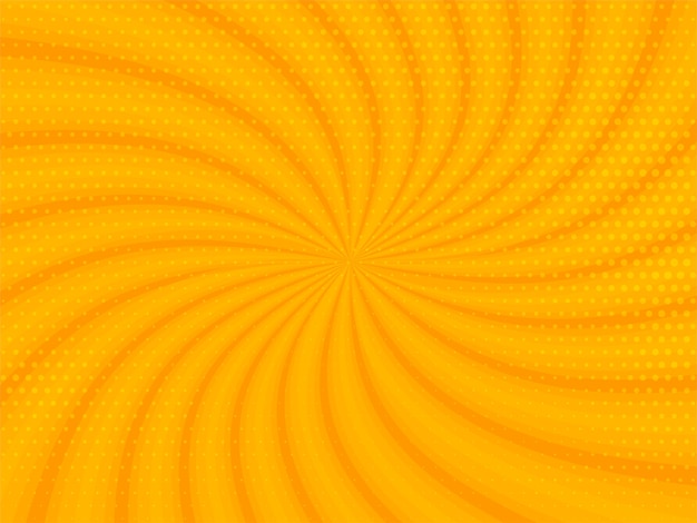 Free Vector | Abstract yellow rays background with halftone design