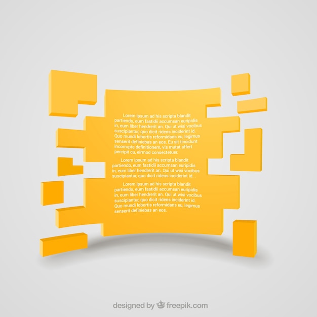 Free Vector | Abstract yellow template