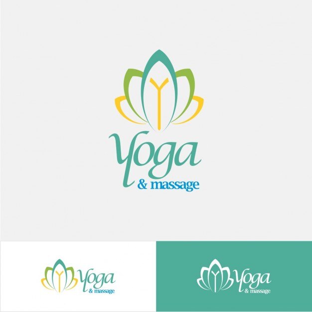 Abstract yoga logo Vector | Free Download